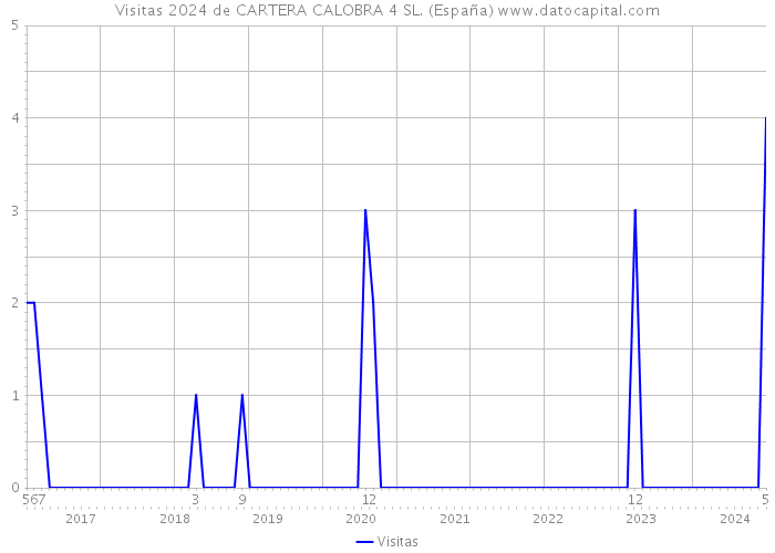 Visitas 2024 de CARTERA CALOBRA 4 SL. (España) 