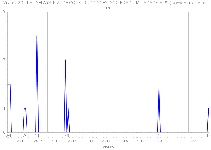Visitas 2024 de SELAYA R.A. DE CONSTRUCCIONES, SOCIEDAD LIMITADA (España) 