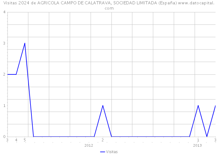 Visitas 2024 de AGRICOLA CAMPO DE CALATRAVA, SOCIEDAD LIMITADA (España) 