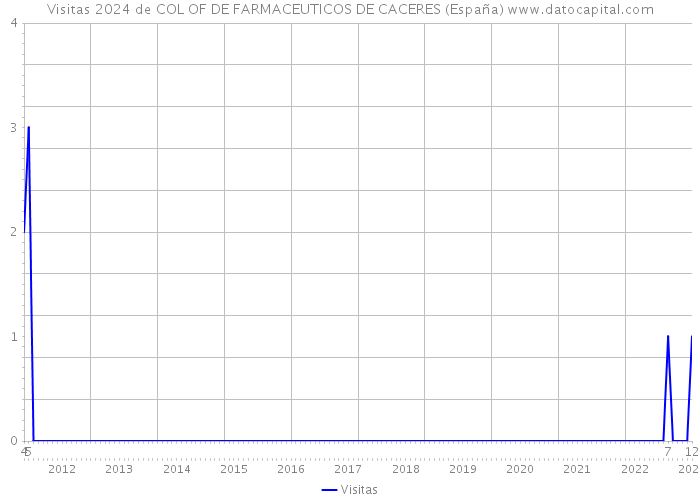 Visitas 2024 de COL OF DE FARMACEUTICOS DE CACERES (España) 