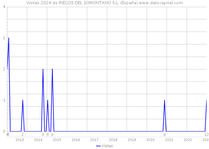 Visitas 2024 de RIEGOS DEL SOMONTANO S.L. (España) 