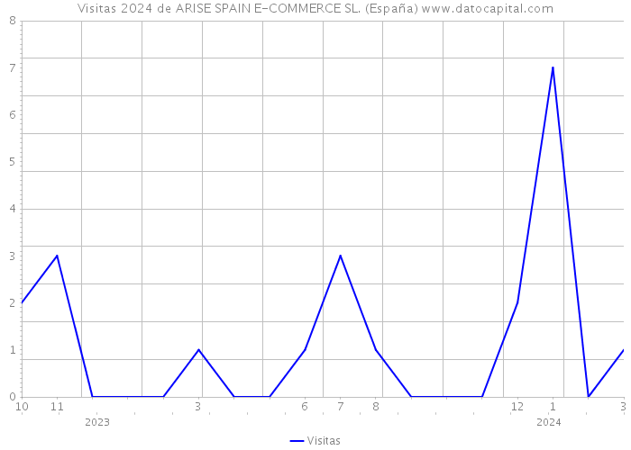 Visitas 2024 de ARISE SPAIN E-COMMERCE SL. (España) 