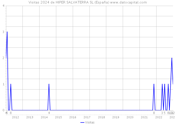 Visitas 2024 de HIPER SALVATERRA SL (España) 