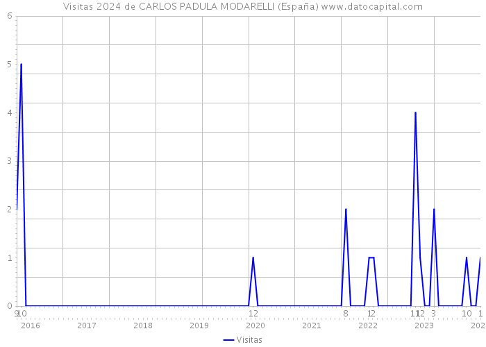 Visitas 2024 de CARLOS PADULA MODARELLI (España) 