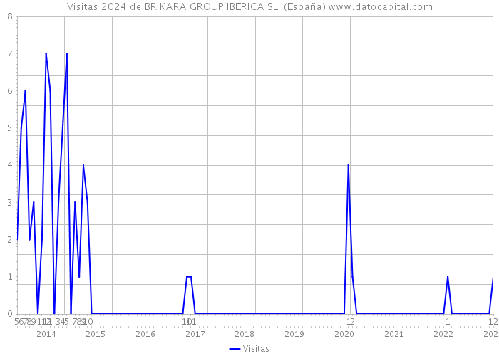 Visitas 2024 de BRIKARA GROUP IBERICA SL. (España) 