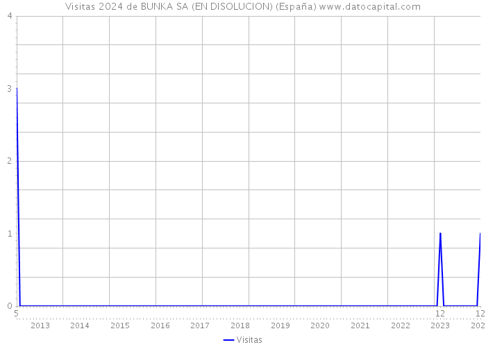 Visitas 2024 de BUNKA SA (EN DISOLUCION) (España) 