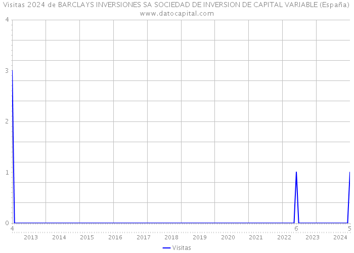 Visitas 2024 de BARCLAYS INVERSIONES SA SOCIEDAD DE INVERSION DE CAPITAL VARIABLE (España) 