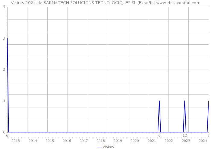 Visitas 2024 de BARNATECH SOLUCIONS TECNOLOGIQUES SL (España) 