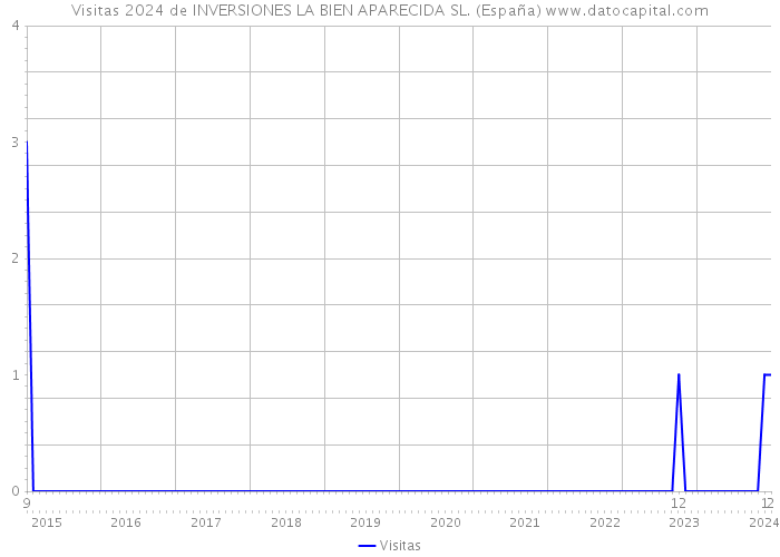 Visitas 2024 de INVERSIONES LA BIEN APARECIDA SL. (España) 