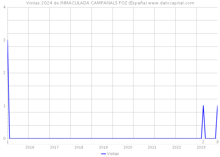 Visitas 2024 de INMACULADA CAMPANALS FOZ (España) 