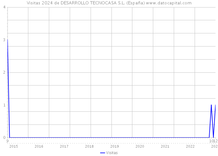 Visitas 2024 de DESARROLLO TECNOCASA S.L. (España) 