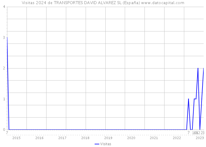 Visitas 2024 de TRANSPORTES DAVID ALVAREZ SL (España) 
