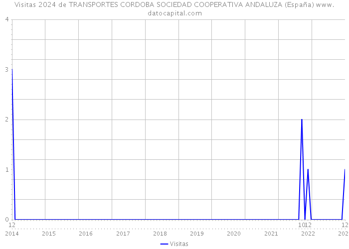 Visitas 2024 de TRANSPORTES CORDOBA SOCIEDAD COOPERATIVA ANDALUZA (España) 