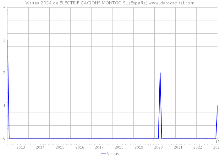 Visitas 2024 de ELECTRIFICACIONS MONTGO SL (España) 
