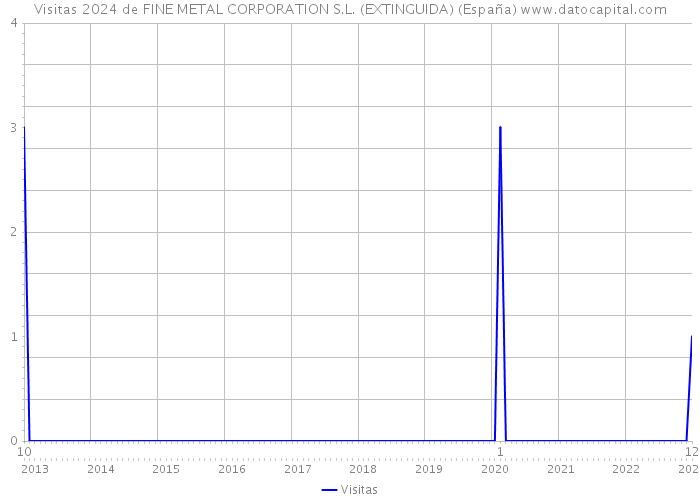 Visitas 2024 de FINE METAL CORPORATION S.L. (EXTINGUIDA) (España) 