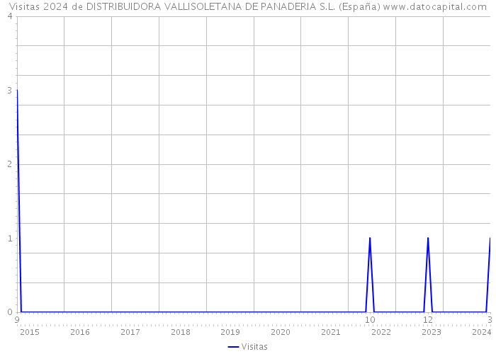Visitas 2024 de DISTRIBUIDORA VALLISOLETANA DE PANADERIA S.L. (España) 