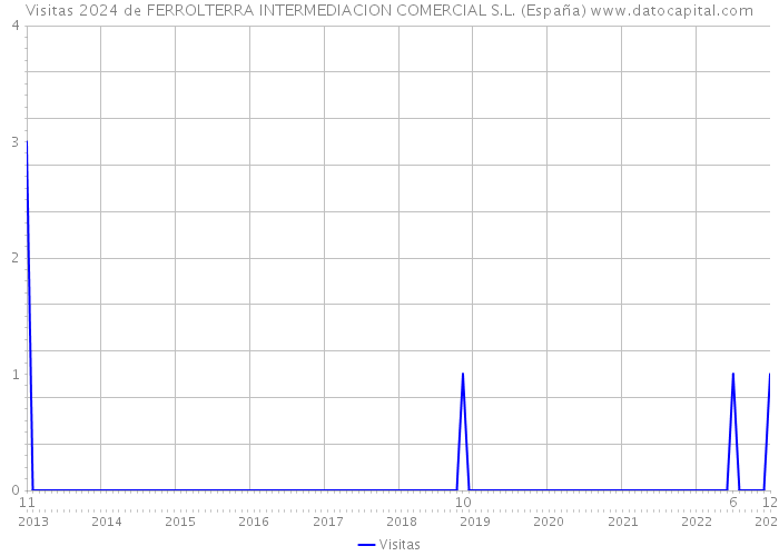 Visitas 2024 de FERROLTERRA INTERMEDIACION COMERCIAL S.L. (España) 