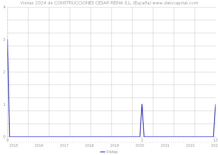 Visitas 2024 de CONSTRUCCIONES CESAR REINA S.L. (España) 
