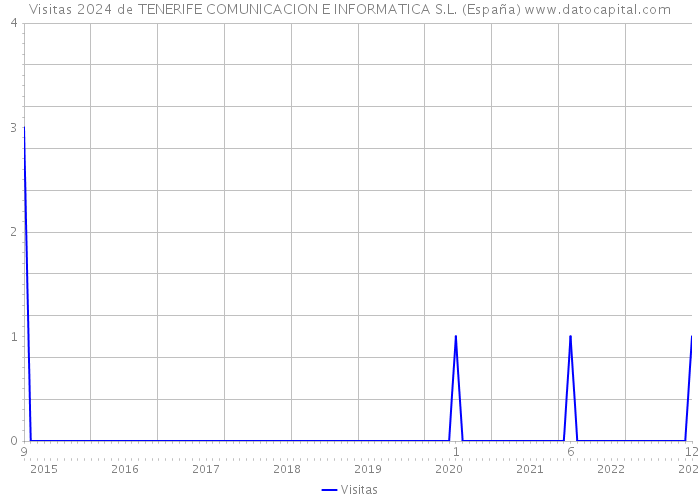 Visitas 2024 de TENERIFE COMUNICACION E INFORMATICA S.L. (España) 