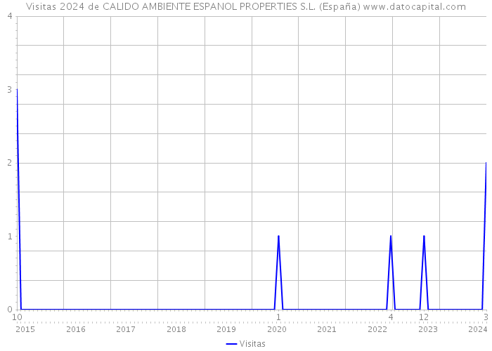Visitas 2024 de CALIDO AMBIENTE ESPANOL PROPERTIES S.L. (España) 