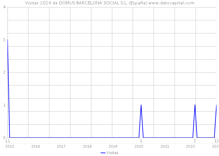 Visitas 2024 de DOMUS BARCELONA SOCIAL S.L. (España) 