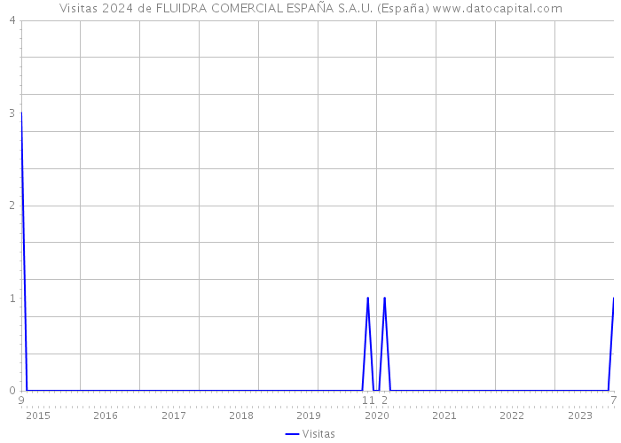 Visitas 2024 de FLUIDRA COMERCIAL ESPAÑA S.A.U. (España) 