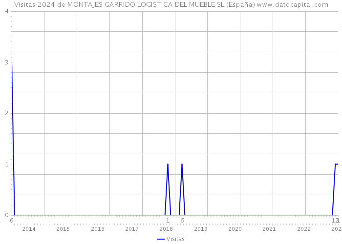 Visitas 2024 de MONTAJES GARRIDO LOGISTICA DEL MUEBLE SL (España) 