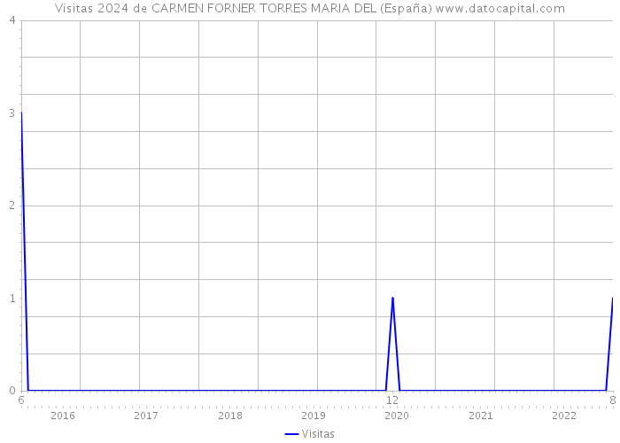 Visitas 2024 de CARMEN FORNER TORRES MARIA DEL (España) 