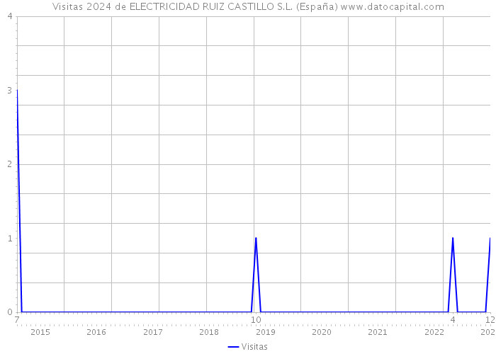 Visitas 2024 de ELECTRICIDAD RUIZ CASTILLO S.L. (España) 