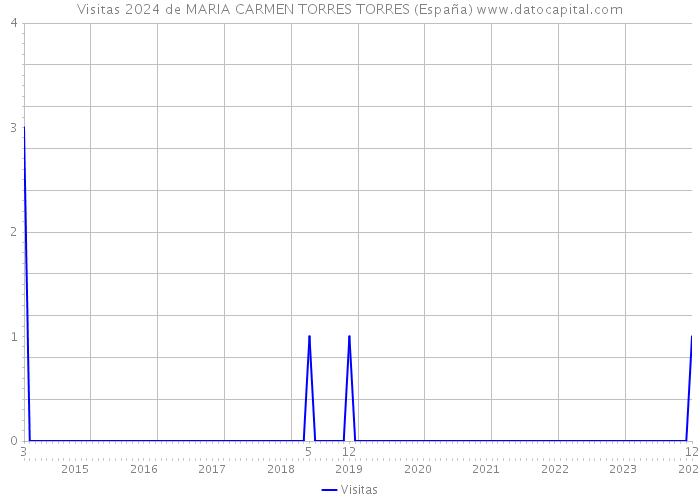 Visitas 2024 de MARIA CARMEN TORRES TORRES (España) 