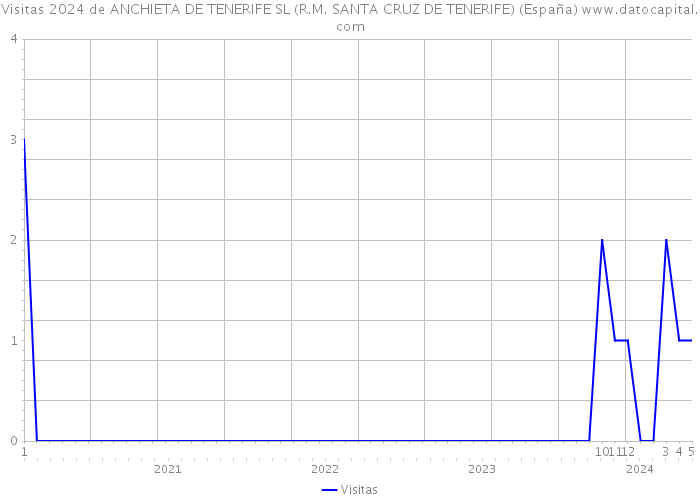 Visitas 2024 de ANCHIETA DE TENERIFE SL (R.M. SANTA CRUZ DE TENERIFE) (España) 
