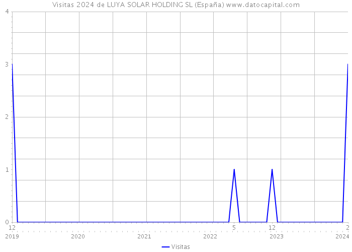 Visitas 2024 de LUYA SOLAR HOLDING SL (España) 