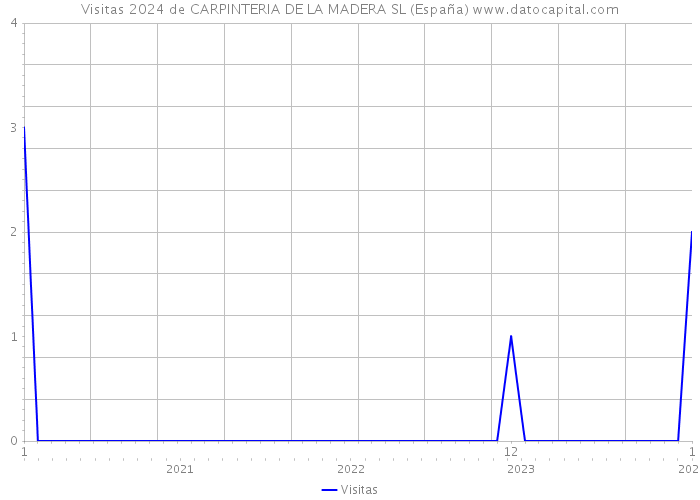 Visitas 2024 de CARPINTERIA DE LA MADERA SL (España) 