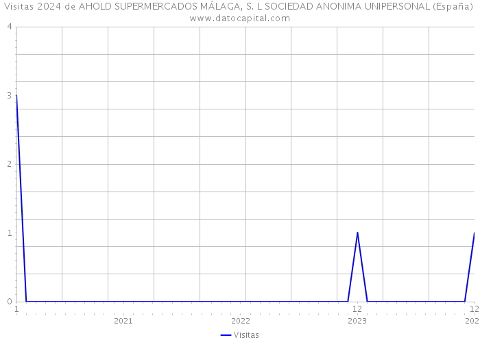 Visitas 2024 de AHOLD SUPERMERCADOS MÁLAGA, S. L SOCIEDAD ANONIMA UNIPERSONAL (España) 