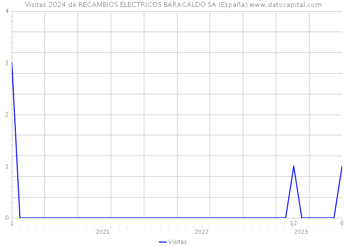 Visitas 2024 de RECAMBIOS ELECTRICOS BARACALDO SA (España) 