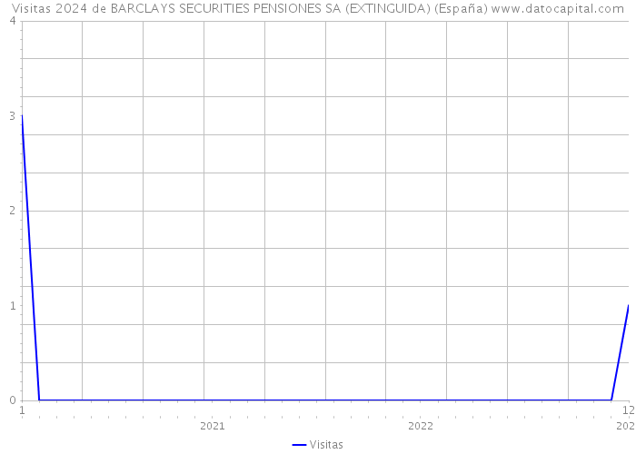 Visitas 2024 de BARCLAYS SECURITIES PENSIONES SA (EXTINGUIDA) (España) 