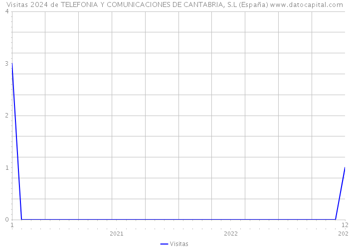 Visitas 2024 de TELEFONIA Y COMUNICACIONES DE CANTABRIA, S.L (España) 