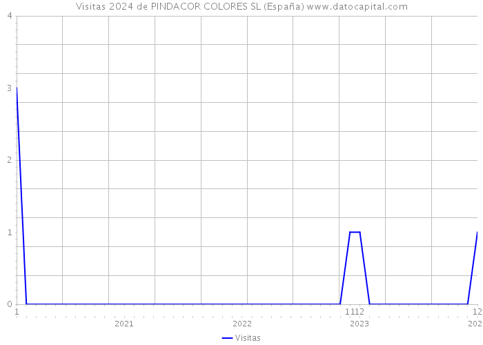 Visitas 2024 de PINDACOR COLORES SL (España) 