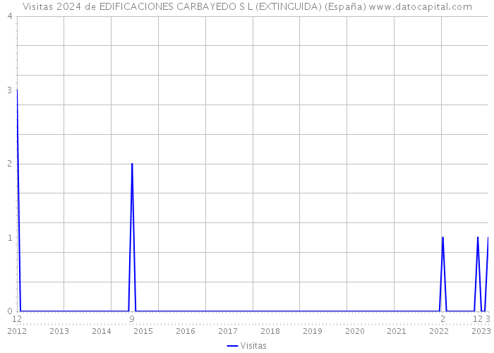 Visitas 2024 de EDIFICACIONES CARBAYEDO S L (EXTINGUIDA) (España) 