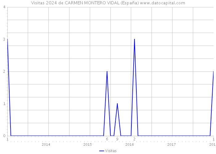 Visitas 2024 de CARMEN MONTERO VIDAL (España) 