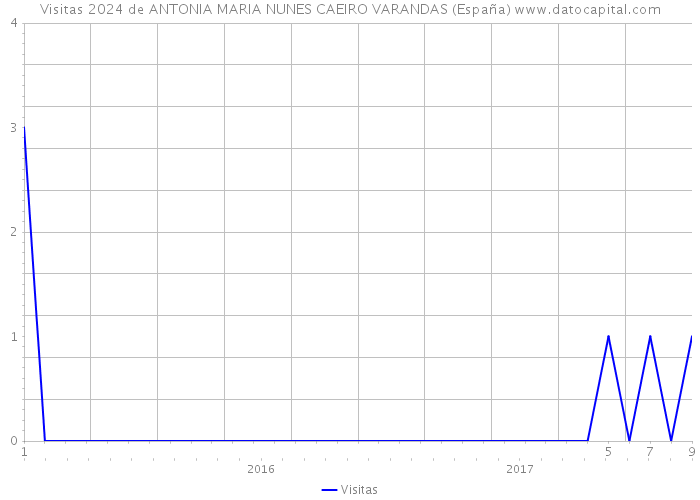 Visitas 2024 de ANTONIA MARIA NUNES CAEIRO VARANDAS (España) 