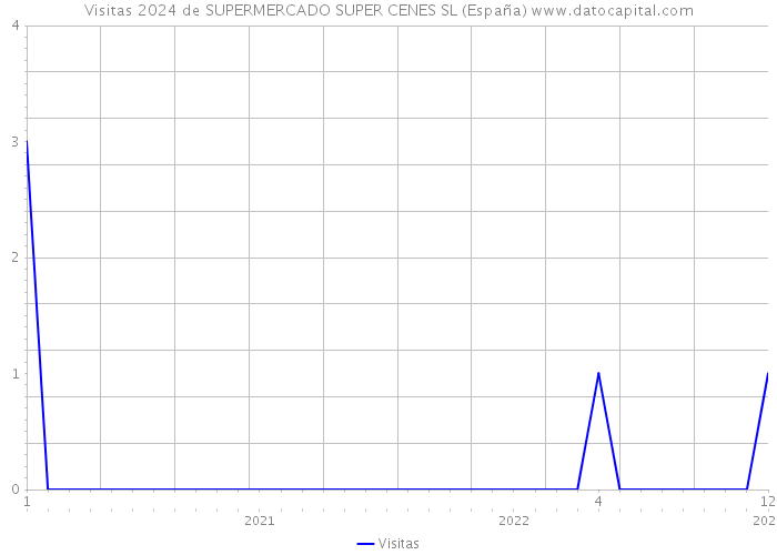Visitas 2024 de SUPERMERCADO SUPER CENES SL (España) 