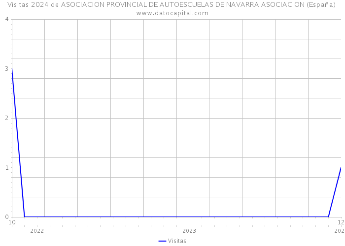 Visitas 2024 de ASOCIACION PROVINCIAL DE AUTOESCUELAS DE NAVARRA ASOCIACION (España) 