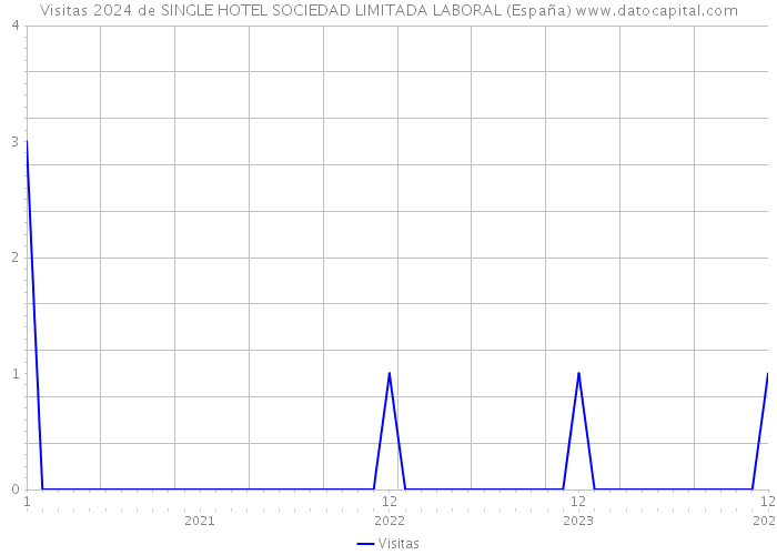 Visitas 2024 de SINGLE HOTEL SOCIEDAD LIMITADA LABORAL (España) 