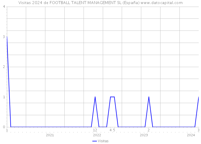 Visitas 2024 de FOOTBALL TALENT MANAGEMENT SL (España) 
