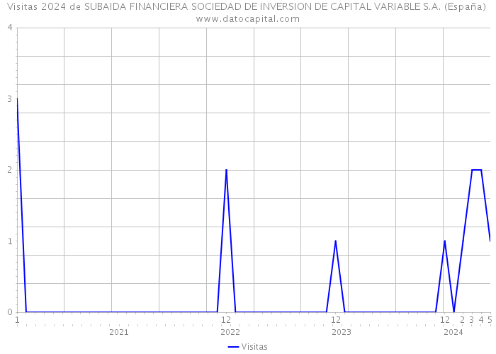 Visitas 2024 de SUBAIDA FINANCIERA SOCIEDAD DE INVERSION DE CAPITAL VARIABLE S.A. (España) 