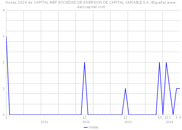 Visitas 2024 de CAPITAL MEP SOCIEDAD DE INVERSION DE CAPITAL VARIABLE S.A. (España) 