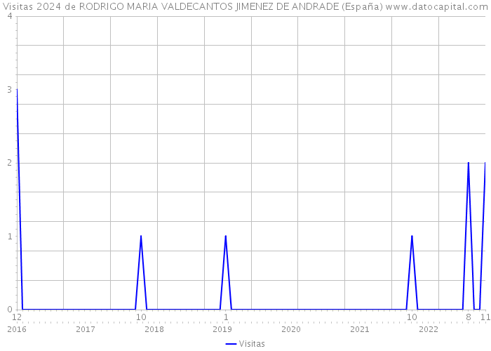 Visitas 2024 de RODRIGO MARIA VALDECANTOS JIMENEZ DE ANDRADE (España) 