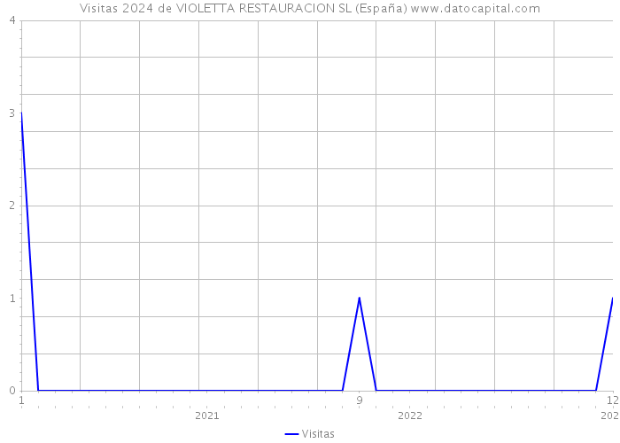 Visitas 2024 de VIOLETTA RESTAURACION SL (España) 