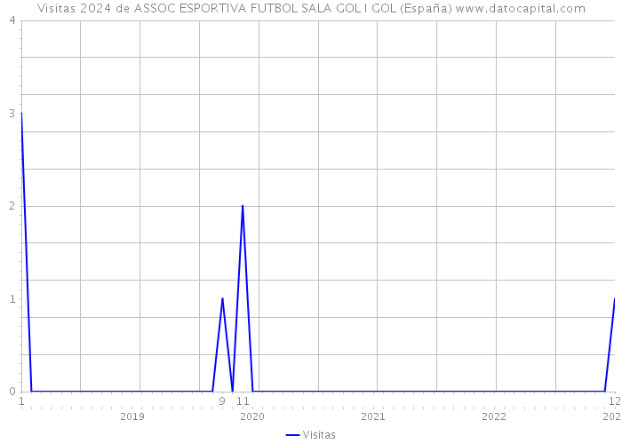Visitas 2024 de ASSOC ESPORTIVA FUTBOL SALA GOL I GOL (España) 